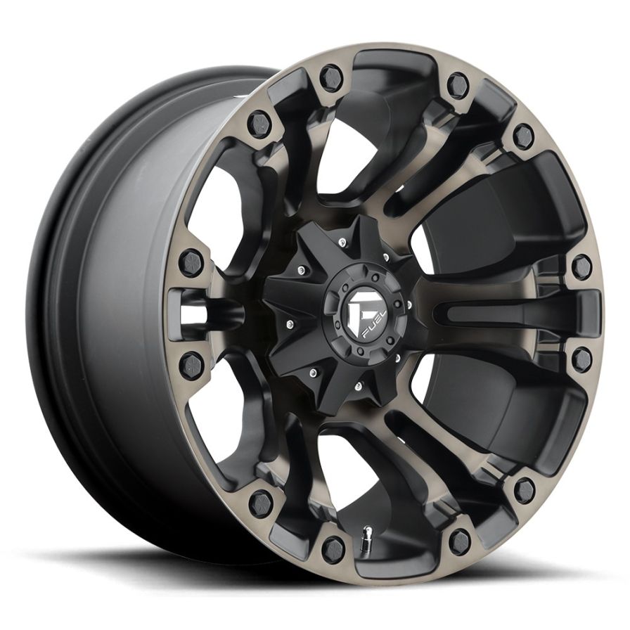 Fuel Wheels<br>Vapor Matte Black Double Dark Tint (22x12)